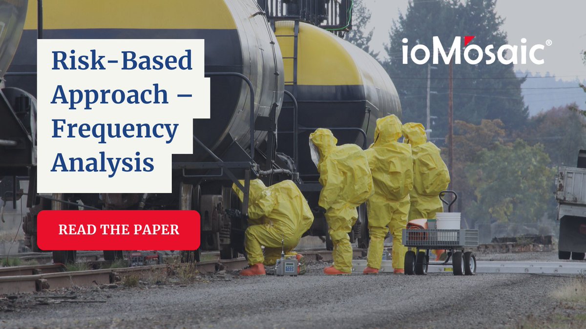 Download this ioMosaic white paper for guidance and criteria for finding and appropriately using failure rate data needed to perform a risk-based quantitative analysis. bit.ly/3TGIdyf 
#quantitativeriskmanagement #chemicalsafety #riskmanagement