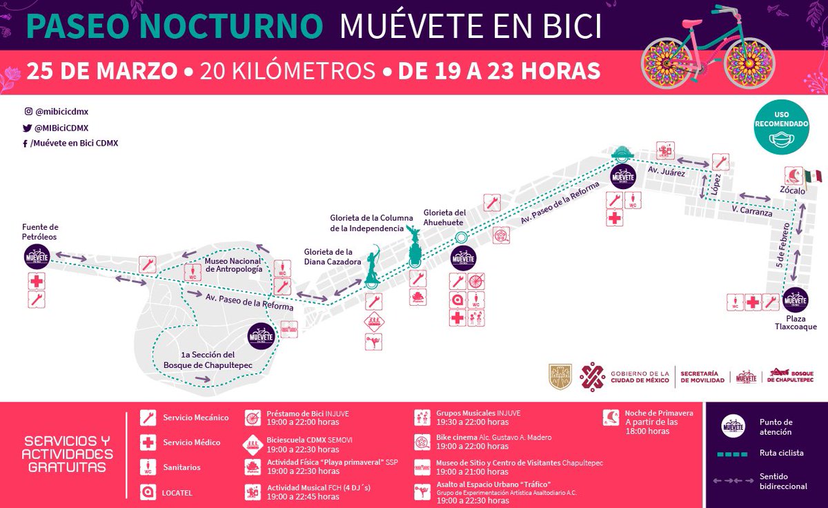 LaSEMOVI's tweet photo. ¡Empieza a lustrar esas ruedas! 🚲✨

¿Ya tienes tu equipo listo? 💐🌸 tenemos una cita este sábado en punto de las 19:00 horas para disfrutar del Paseo Nocturno #MuéveteEnBici 🚴🏾‍♂️🌃

Revisa los detalles 👇🏽 https://t.co/TqsiHAipNq