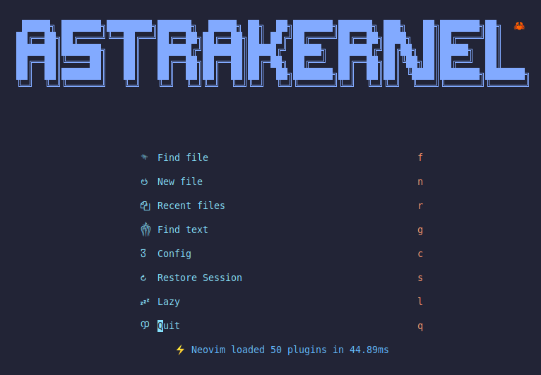 AstraKernel's tweet image. Lazyvim🤓

#vim #neovim #lazyvim