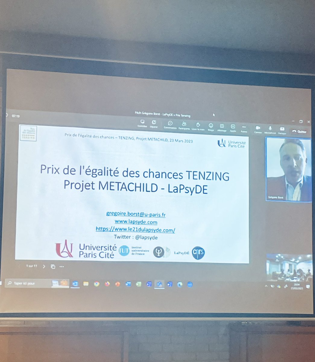 11e et dernier projet : <a href="/lapsyde/">LaPsyDÉ</a> présente « Metachild », programme qui vise à promouvoir la metacognition éducative en maternelle et produire des pratiques pédagogiques parentales afin de réduire les inégalités 
#prixTenzing