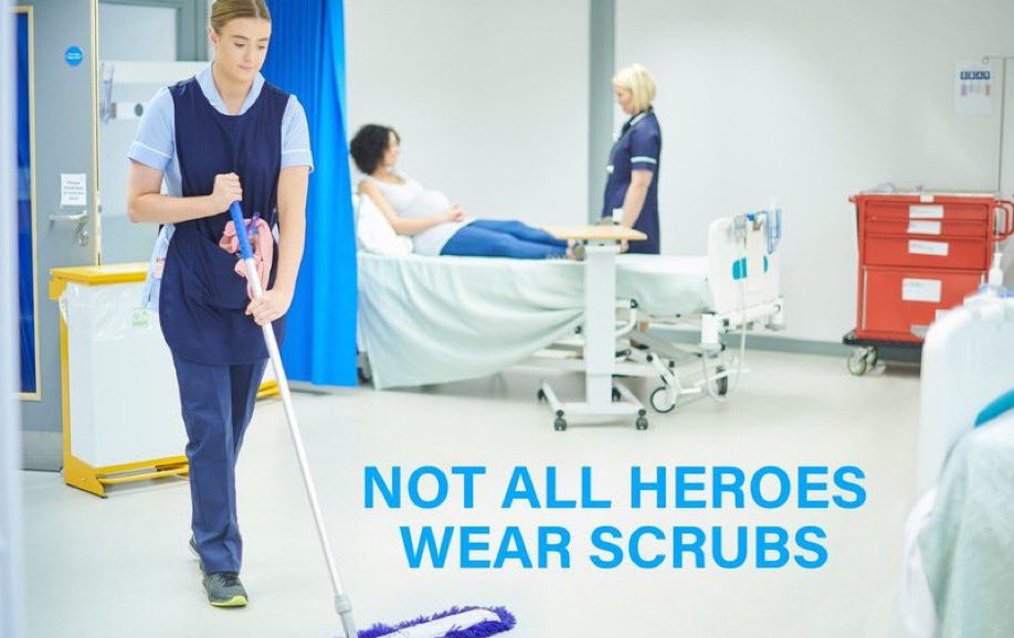 We just want to say a huge thank you to all the amazing people across the NHS who keep it clean and safe.

Please RT for every single one of them.