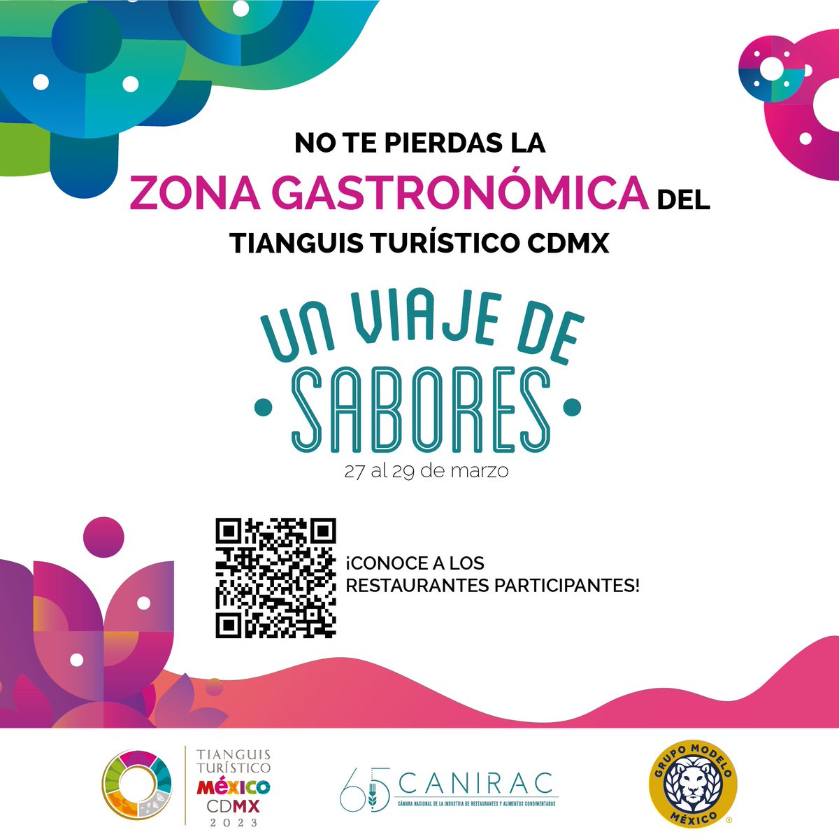 canirac's tweet photo. #Faltan4Días
🍴 Del 27 al 29 de marzo, disfruta de la zona gastronómica del #TianguisTurístico de la #CDMX

🇲🇽¡Viaja por los aromas y sabores de México y el mundo!🌎
👉🏻 Conoce a los restaurantes participantes, en: https://t.co/PyA4o8u8xC

#ZonaGastronómica #ViajeDeSabores #TTCDMX https://t.co/bw7agzjNvJ
