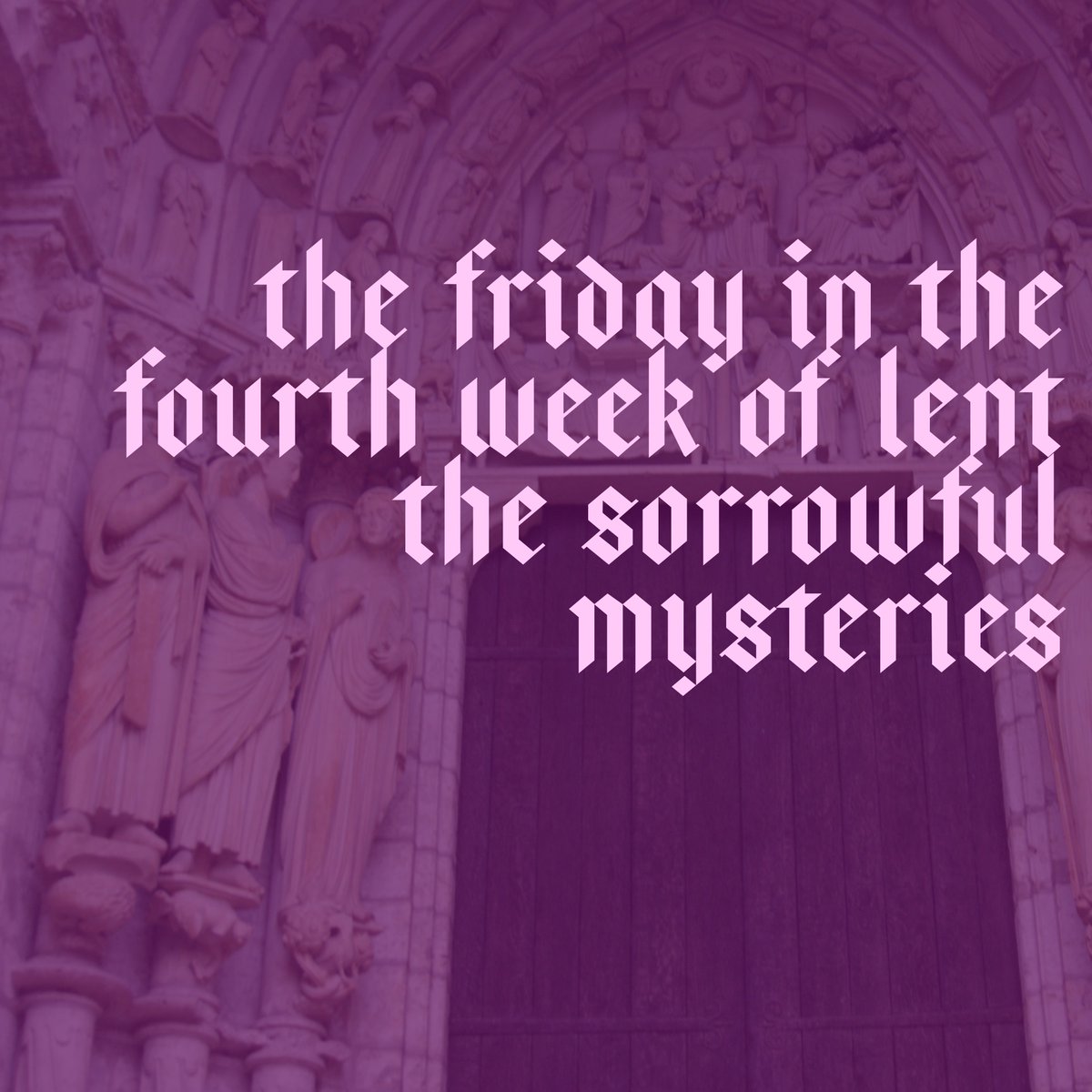 AdventureRosary's tweet photo. On this Friday in the Fourth Week of Lent, pray with us. https://t.co/T9UJ3NRgvz