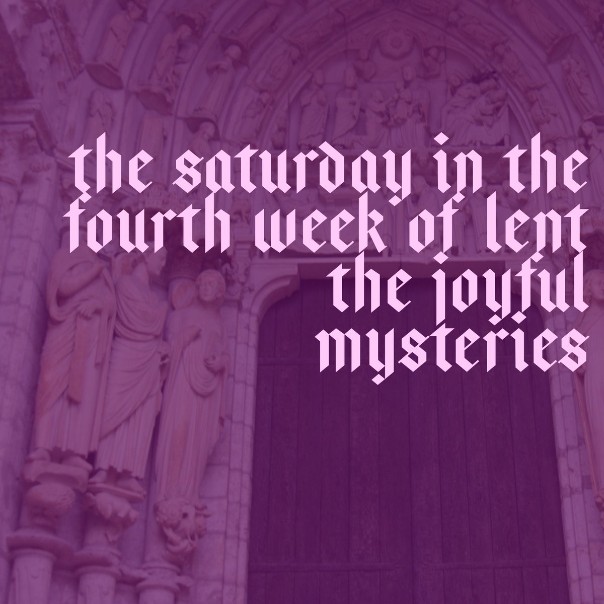 AdventureRosary's tweet photo. On this Saturday in the Fourth Week of Lent, pray with us. https://t.co/dRpNDx9FjE