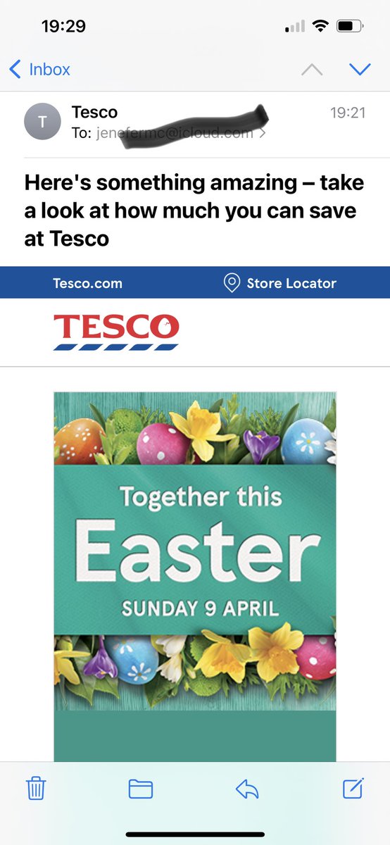 Jenefermc's tweet photo. @Tesco #CrackingEaster thanks for the email! 😊 https://t.co/klwuILJ9HE