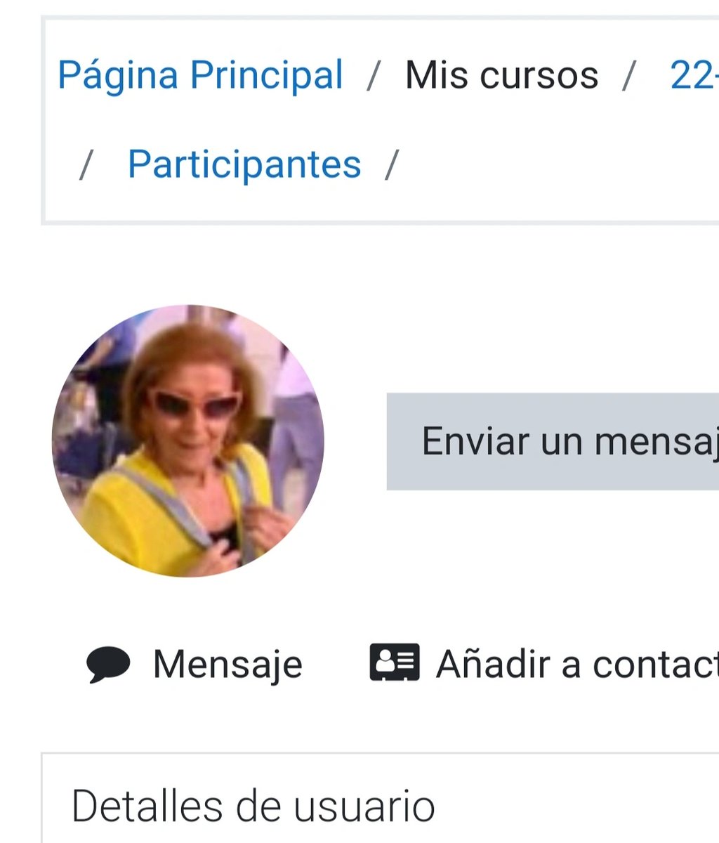 Yo: voy a intentar familiarizarme con las caras de los alumnos de este curso.

Los alumnos: