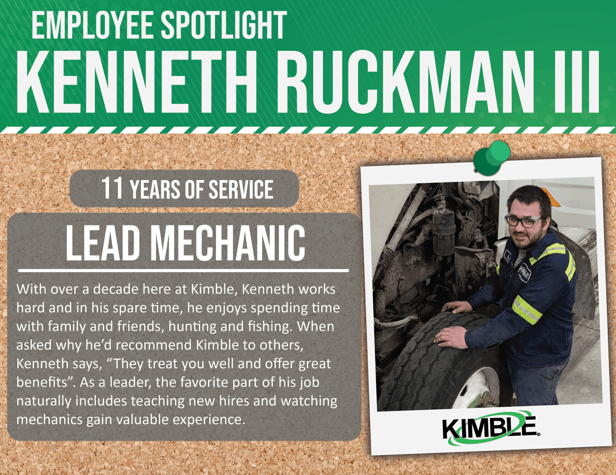 KimbleCompanies's tweet photo. Meet Kimble, introducing Kenneth Ruckman III. https://t.co/GTPqXFbZWq