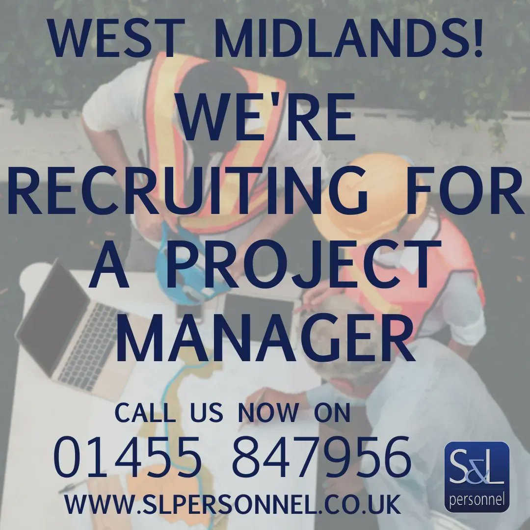 WEST MIDLANDS, WE'RE RECRUITING FOR A PROJECT MANAGER!
Call us now!☎️
📞 - 01455 847956
#SLPrecruitment #FindYourNextJob #HiringNow #WestMidlandsJobs