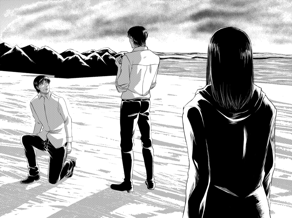 AotnoRequiem's tweet photo. *Third Plan: Full Rumbling*
The path Eren chose, the path that was always going to transpire. Familiar (and curious) past events can be seen. What is "that scenery" going to look like? The people who know are the ones who keep moving forward #AotnoRequiem #ShingekiNoKyojin #АоТ https://t.co/DQnuDtJuNM