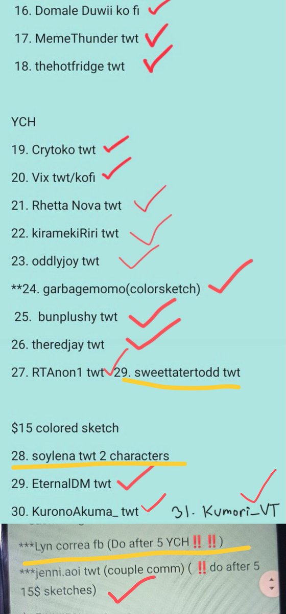 PoleeKorn's tweet photo. I finished 30 commissions in 2 years while working on other commissions. I can't say I'm proud with how long it all took but I'm just glad that I'm almost done. I'm gonna be debt free!!! https://t.co/CFAfSIQbv5