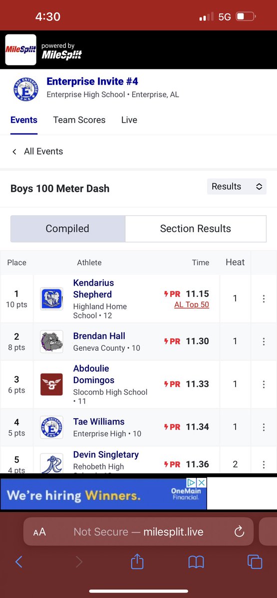 KDShepherd2's tweet photo. Came out strong! That 10.9 coming up next. https://t.co/Mb6eN7NPSx