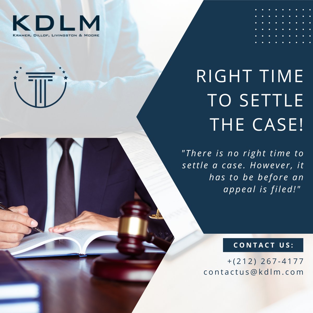kdlmNY's tweet photo. When seeking a settlement against your case, it is important that you and your attorney discuss everything that you wish to achieve against your claim.
In order to get clarity on your case, you can contact us at +(212)-267-4177.
#KDLM #NewYorkAttorney #medicalmalpractice #laws https://t.co/nsOmZkwogS