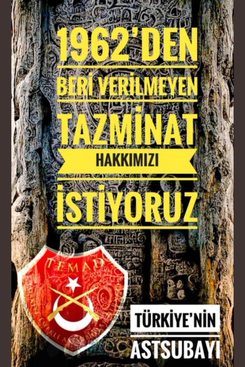 Bykkara9Mustafa's tweet photo. #AstsubaylarElele ORDUNUN VE ULKEMİZİN BEL KEMİĞİ ASTSUBAYLAR TAZMİNAT HAKKINI BEKLİYOR @RTErdogan @yilmaz_ismet58 @NureddinNebati @mustafaelitas @Cengizyavili @_cevdetyilmaz @Akparti @AkpartiAnkara @MhpTbmmGrubu @bbpgenelmerkez @iyipartitbmm @AtvHaberTurkiye @tgrthabertv https://t.co/3ZmwKIzu6U
