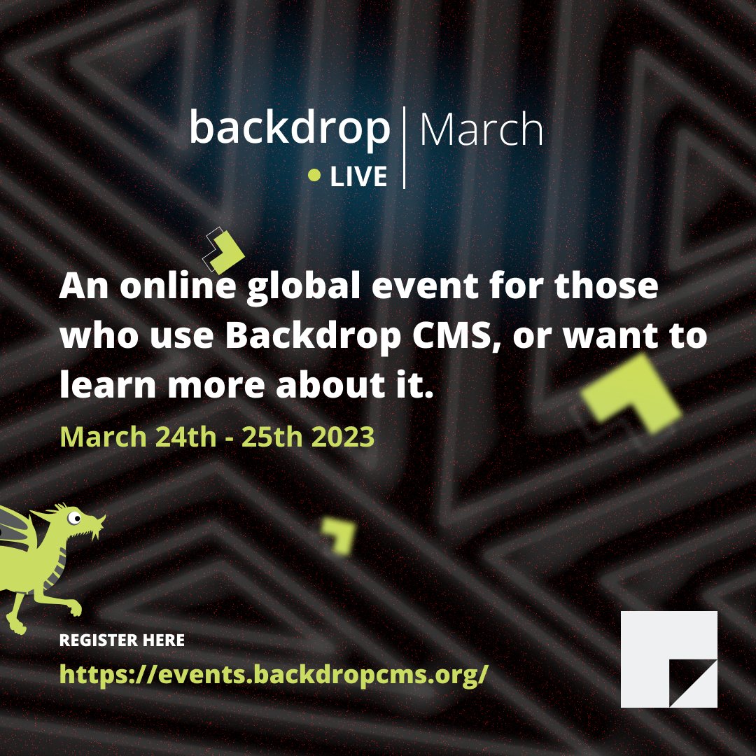 Backdrop LIVE starts tomorrow! 

It's not too late to register. We're asking for a voluntary donation at registration, nothing more.

events.backdropcms.org

This is your chance to learn about:

* Backdrop CMS. 
* #Drupal 7 upgrade options.
* The Backdrop Community