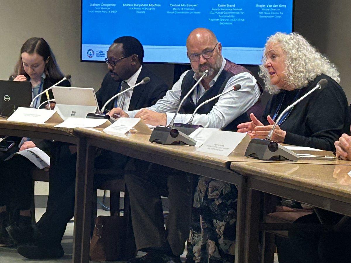 WRIAqueduct's tweet photo. “Water is essential to all our sustainability solutions,” said @KobieBrand, @ICLEIAfrica. “The #ACWAFund and #ACWAPlatform has the potential to make a huge difference.” #UN2023WaterConference #WaterAction https://t.co/aLuRZ02oZr https://t.co/f1p9I3MrDG