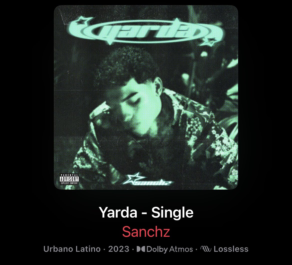 robertsonpr_'s tweet photo. Primer Release de tema en el día de hoy. “Yarda” de @sanchz_official prod. @ogflamezzz . Mastering &amp; Dolby Atmos by me. https://t.co/v6BFa34way