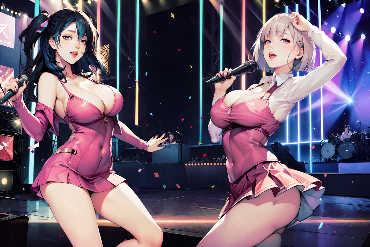 hamzaagens's tweet photo. Yuri &amp; Nari from my fictional 5th Gen KPOP Girlgroup: RO5EY 🌹
#PopIdolAIChallenge https://t.co/aRSIorKhce