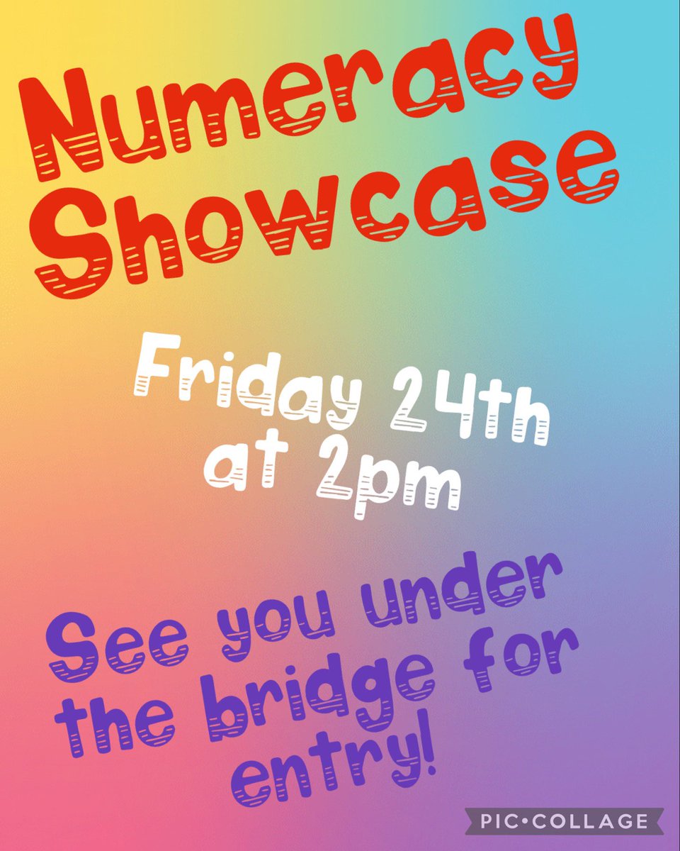 DalryPrimary's tweet photo. ��Just a wee reminder that we are welcoming our parents and carers into school tomorrow (Friday) afternoon for our Numeracy Showcase! We can’t wait to welcome everyone in at 2pm via the door under the bridge! Lots of fun activities to share with you 🙌🏻 #teamworkmakesthedreamwork https://t.co/7fdAIeQB3d