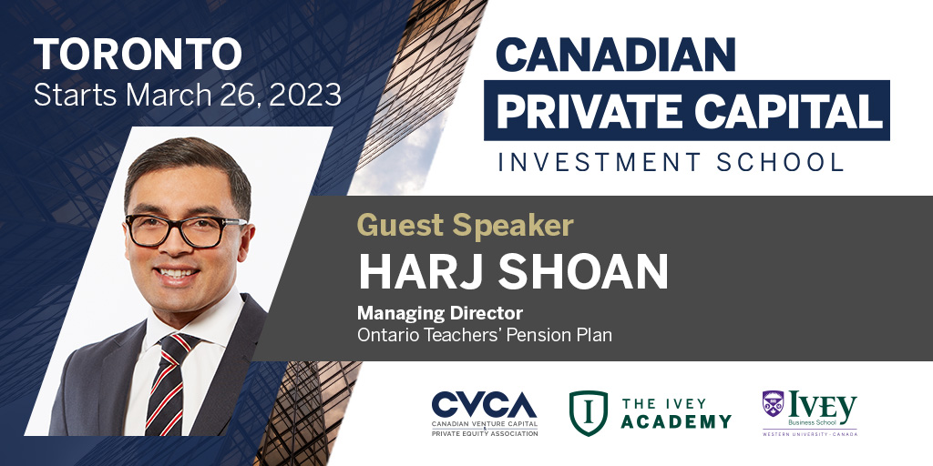cvca's tweet photo. We're thrilled to announce that Harj Shoan, Managing Director, @OTPPinfo, will be speaking at #CPCIS! The 2023 cohort starts in just a few days - register now! Save 25% as a CVCA member: https://t.co/6OAqBg7k6i https://t.co/tRhm8b3njb