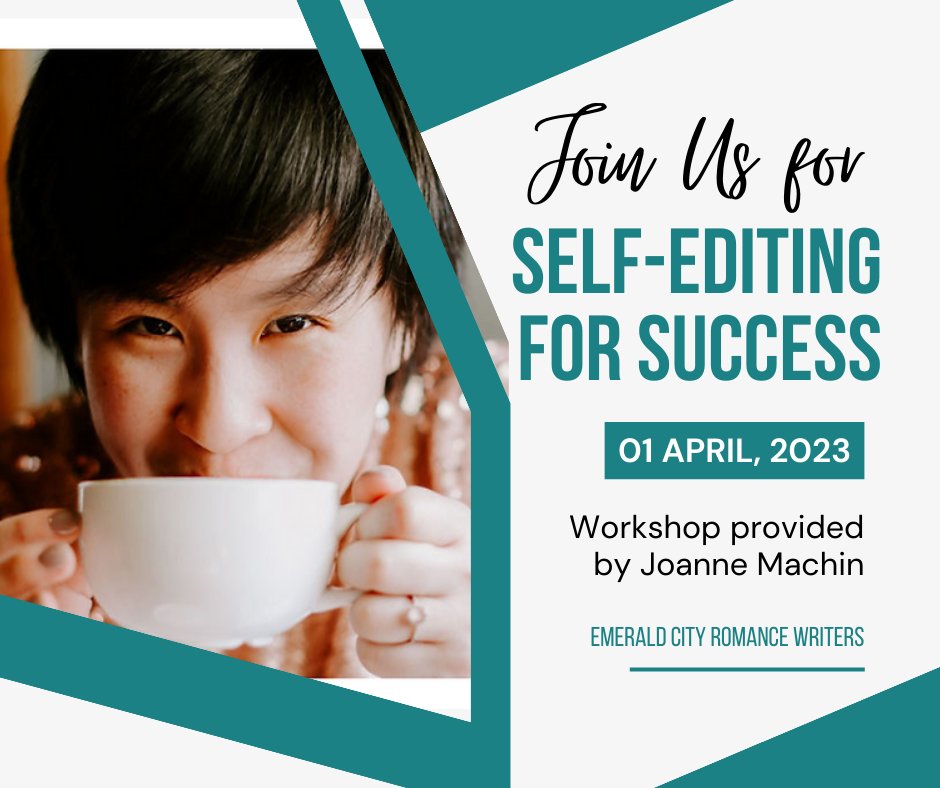 ecrwseattle's tweet photo. April 1st member meeting at 10:30 am features Joanne Machine @heyjomachin workshop on Self-Editing for Success
#WritersWorkshop #ECRW2023 #RomanceEditor #RomanceWritingCommunity #RomanceWritingWorkshop #Editing #BookEditing #SelfEditing #RomanceAuthor #RomanceWriter https://t.co/oz6iaVgvfb