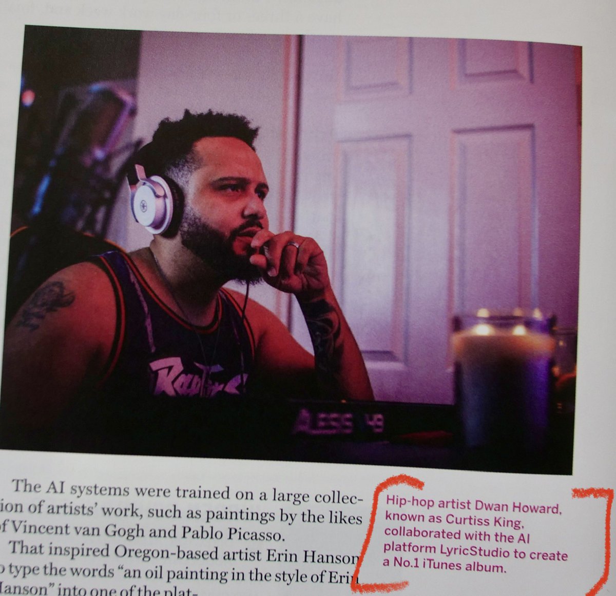 CurtissKing's tweet image. . @luckboxmag x Curtiss King discuss artificial intelligence + music. 

Read the full article here: luckboxmagazine.com/topics/ai-imit…

Many thanks to @kendallpolidor1 &amp;amp; @LyricStudioPro