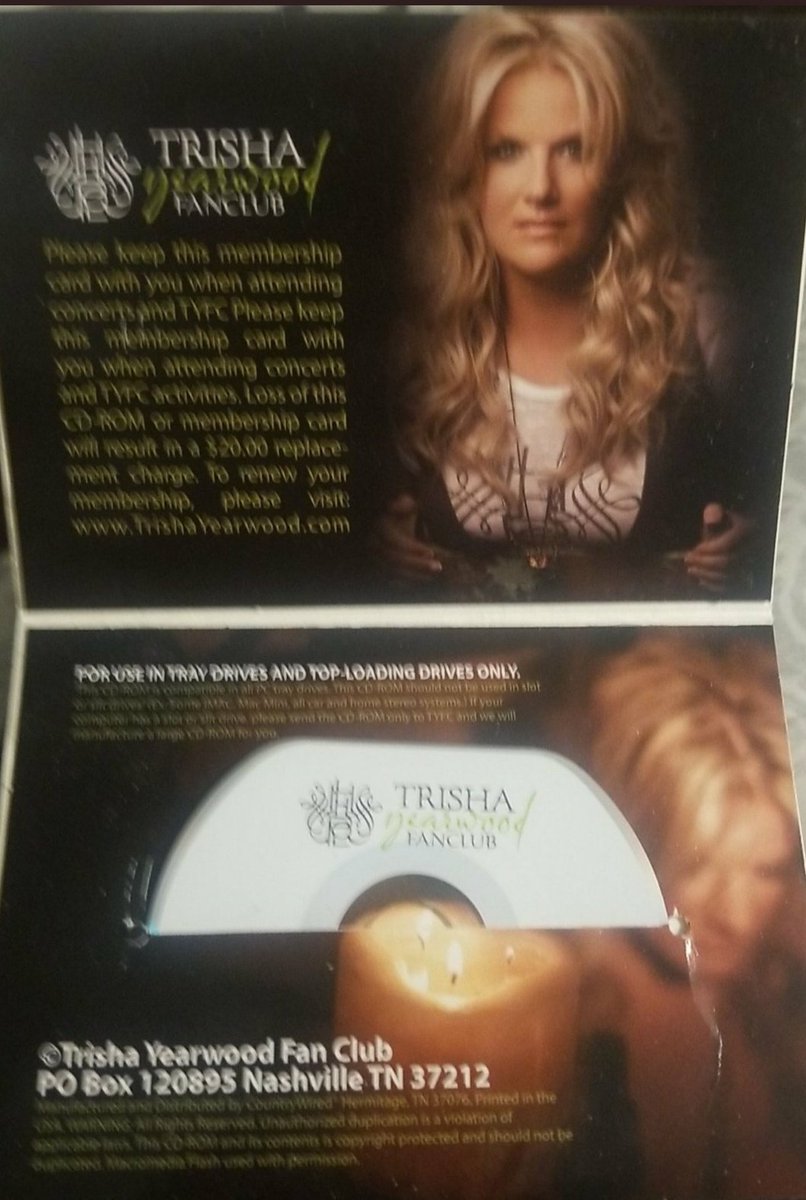 TiffanyOdonnel4's tweet photo. Look what i found @trishayearwood from when i was in you're fan club any chance you'd ever bring back fan club partys again I've heard they were so much fun but sadly never got to experience them #AskTrisha 💜👑 https://t.co/rOaMfr8Y8n