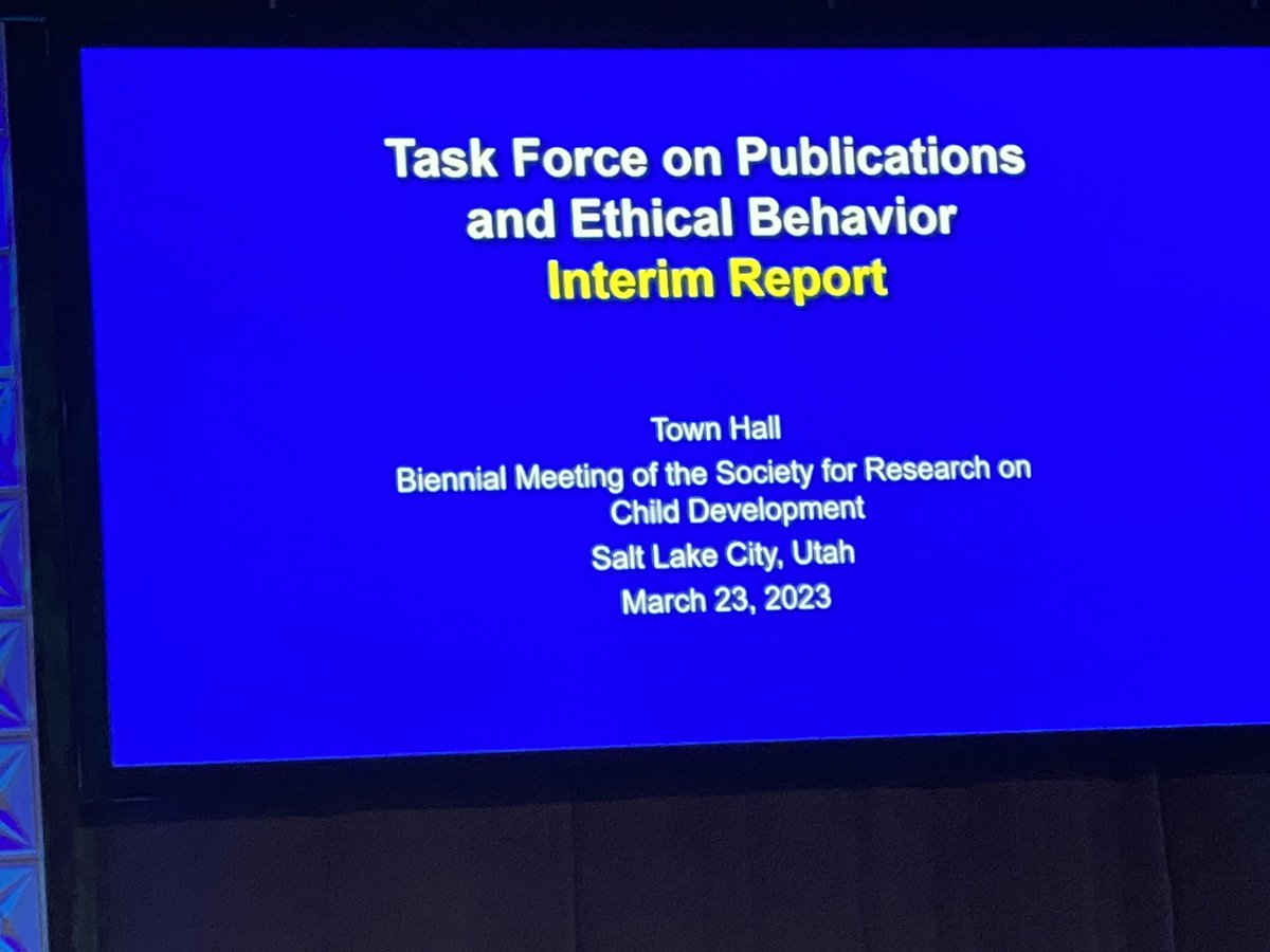 AllisonMaster's tweet image. Here we go: #SRCD23 Task Force report Town Hall @NoraNewcombe
