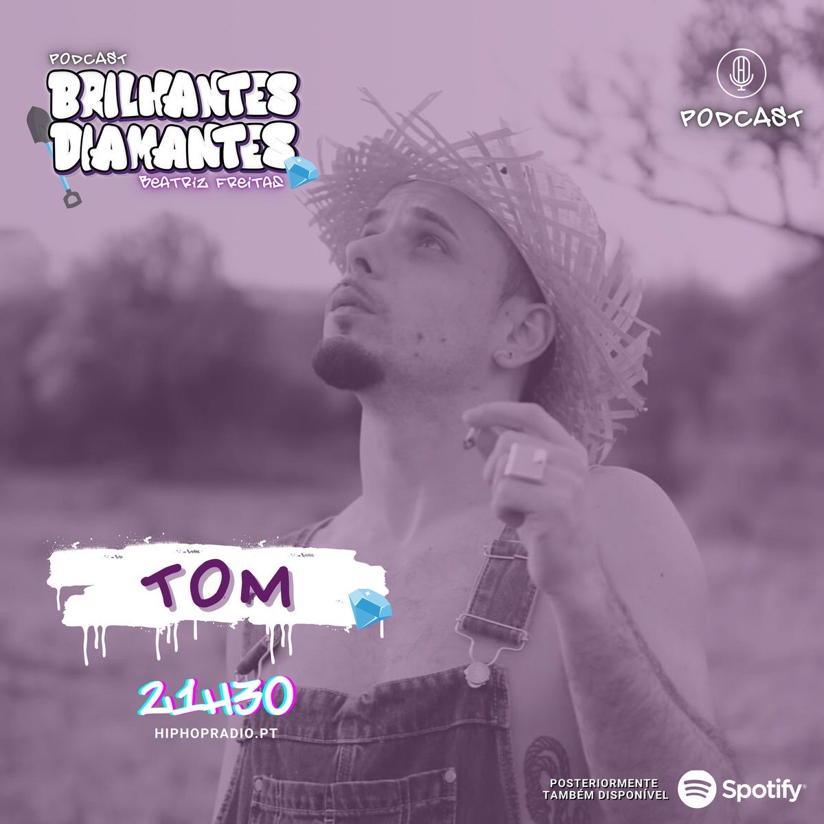 Hoje é 💍quinta-feira💍, mais um dia de Brilhantes Diamantes e quem vai brilhar no episódio de hoje é:
💎 Tom Freakin’ Soyer 💎
Não percas, daqui a pouco, às ✨21:30✨com <a href="/beatr__z/">Triz</a>, em hiphopradio.pt on na app 🔌