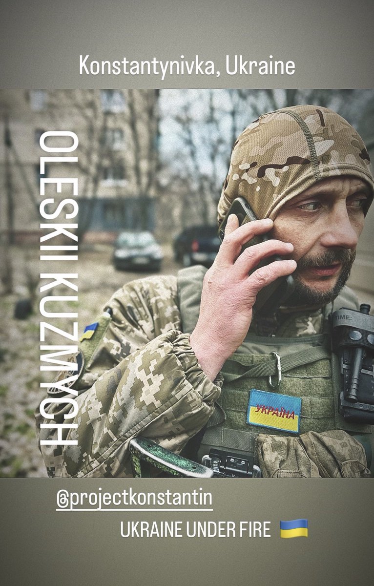 My cherished photo of humanitarian super warrior, Oleksii Kuzmych in Konstanynivka, near Bakmut, Ukraine 🇺🇦 #ukraineunderfire #stopthewar #standwithukraine #ramroglobal