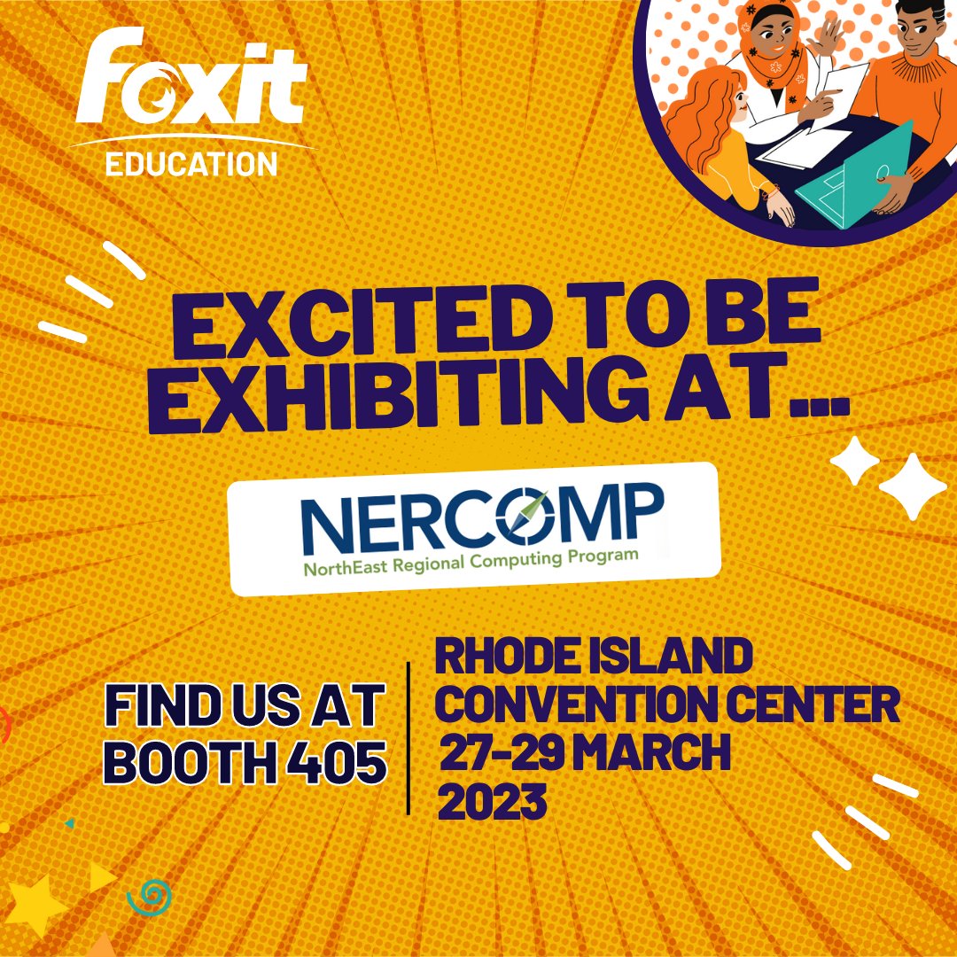 Meet us at @NERCOMP next week! Stop by booth 405 for cool prizes and empower your school and staff with PDF! #NERCOMP23