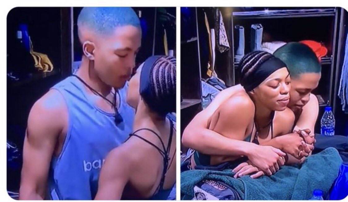Peaceful shipping 😌😌beautiful moment 🥰🥰🥰 #BBTitans #Thabang #khobang #Khosi
