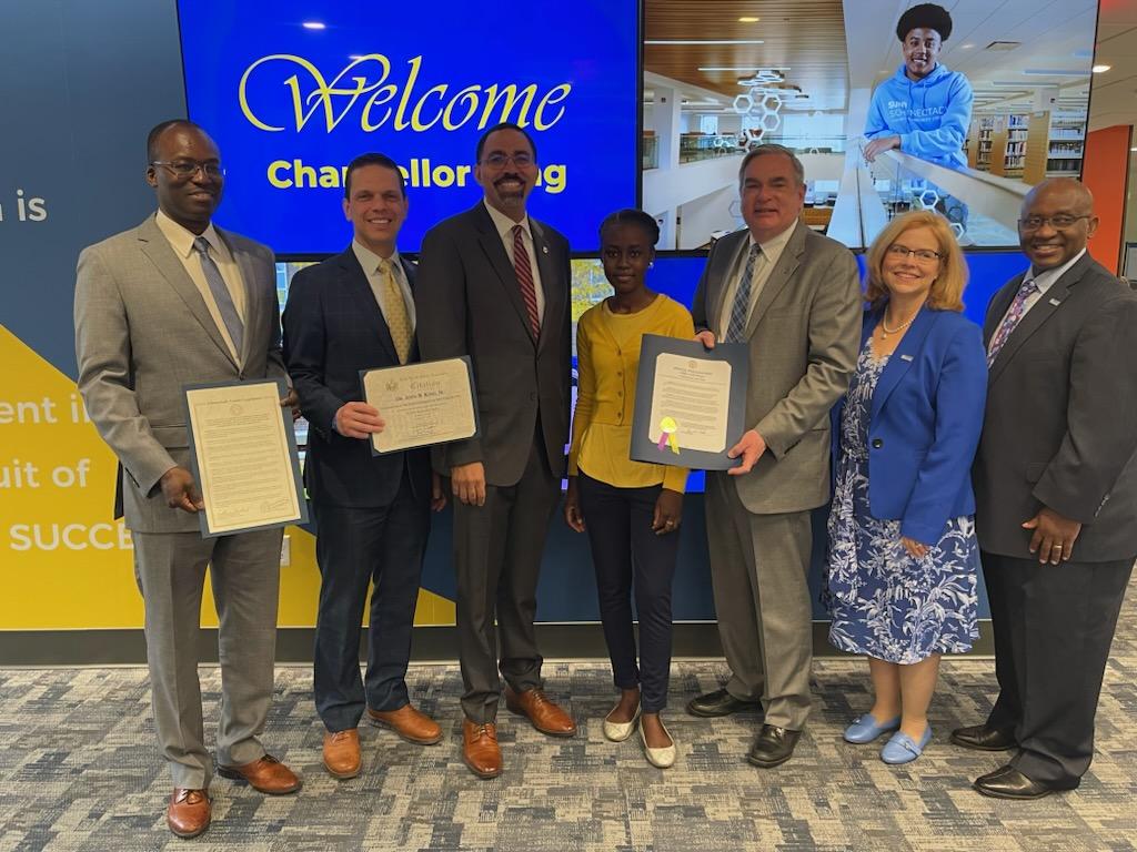 SUNY SCCC had the pleasure of hosting SUNY Chancellor John B. King Jr. today. Dr. King Jr. is the 15th Chancellor of SUNY and credits New York City public school teachers for saving his life and providing a rich and engaging educational experience, giving him hope for the future.