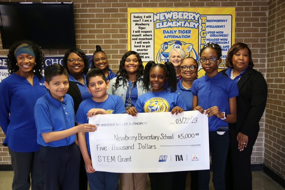 Newberry was honored to receive the Tennessee Valley Authority STEM Grant!