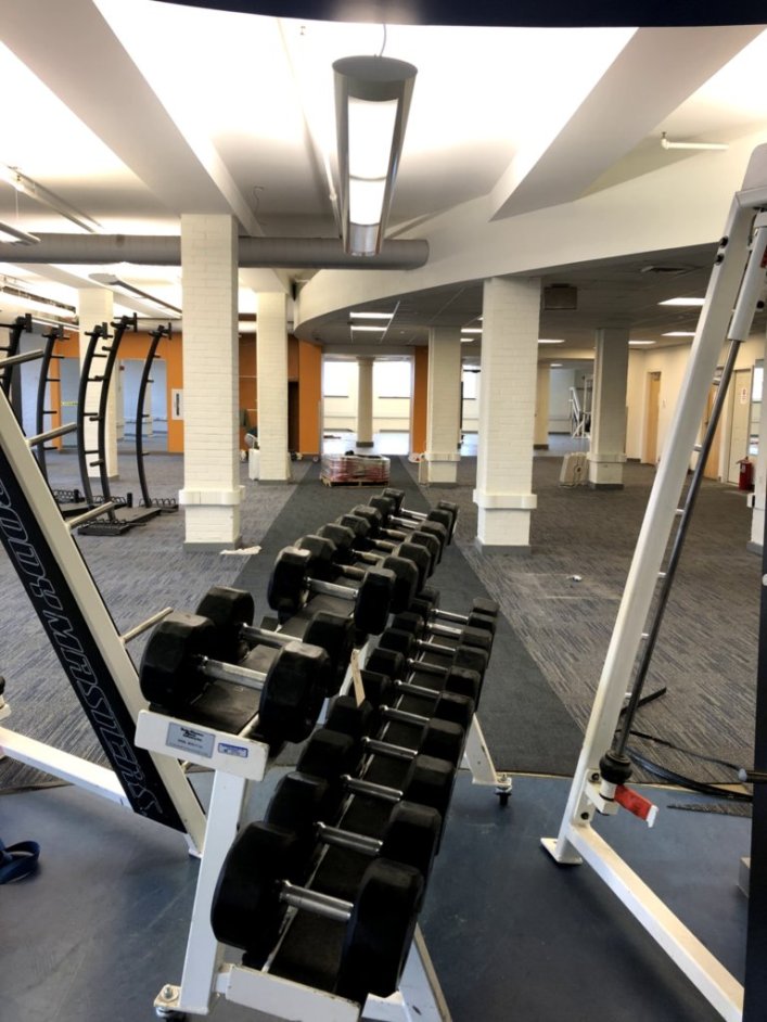 wluFitCenter's tweet photo. Exactly 3 years ago today, we moved out and locked up with no idea how this new normal would play.  Thanks to all who enjoy the Fitness Center for patience during the move, Covid, and the every day pivots - we've come a long way! @WLUGenerals https://t.co/0RIKflp6lT