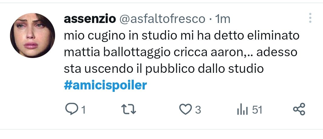 4nonymous_wild_'s tweet photo. nche senssoooo #amicispoiler https://t.co/rB6jvJEsW7