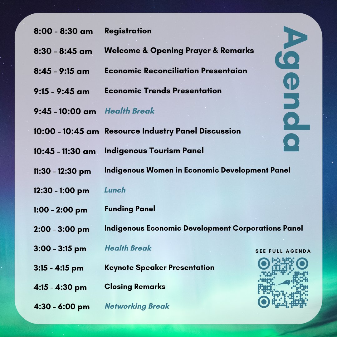 FHQDev's tweet photo. TOMORROW!
It's our #IndigenousEconomicDevelopment Forum.
We are excited to hear from our speakers & panellists.
Thank you to @GCIndigenous (ISC) for partnering w us to present #IEDF tomorrow @ the DoubleTree Hotel in Treaty 4
Come on this journey w us to #EconomicProsperity! https://t.co/v4ZBPAY2AY