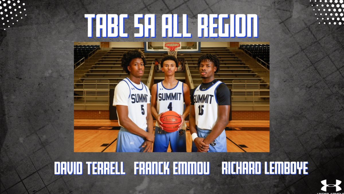 JunitBasketball's tweet photo. Congratulations to these three Seniors for earning TABC 5A Region 1 All Region! We appreciate your sacrifice and hard work these last four years! Definitely earned! @Tabchoops @david5terrell @Richard_Lemboye @franckantoine8 @MISDathletics @MISDSummitJags 
#FAMILY 
#TOUGH https://t.co/MDbwsdnDGf
