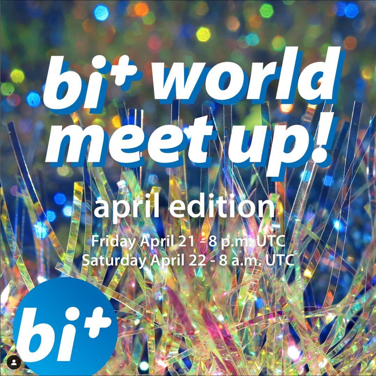 If all this #BiHealthMonth content has you craving more bi+ company in your life, consider joining me and @biplusnl for the 10th World Bi+ Meetup this April 21st at 8pm UTC or April 22th at 8am UTC! 

Register at biplus.nl/biplus-world-m…