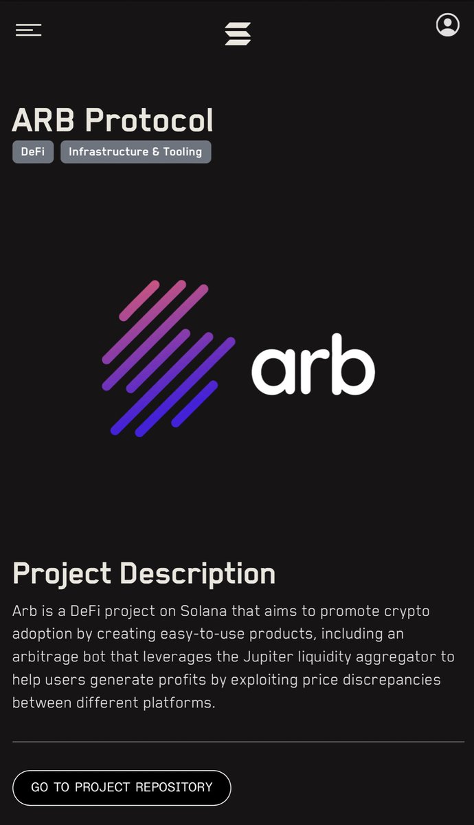 ArbProtocol's tweet photo. The $ARB #Grizzlython #Solana Hackathon submission is now official! 

Check us out here: https://t.co/YjG2sbH3KI 

@hey_wallet send 10 $ARB to the first 100 retweets and likes https://t.co/xAeZWfJy4l