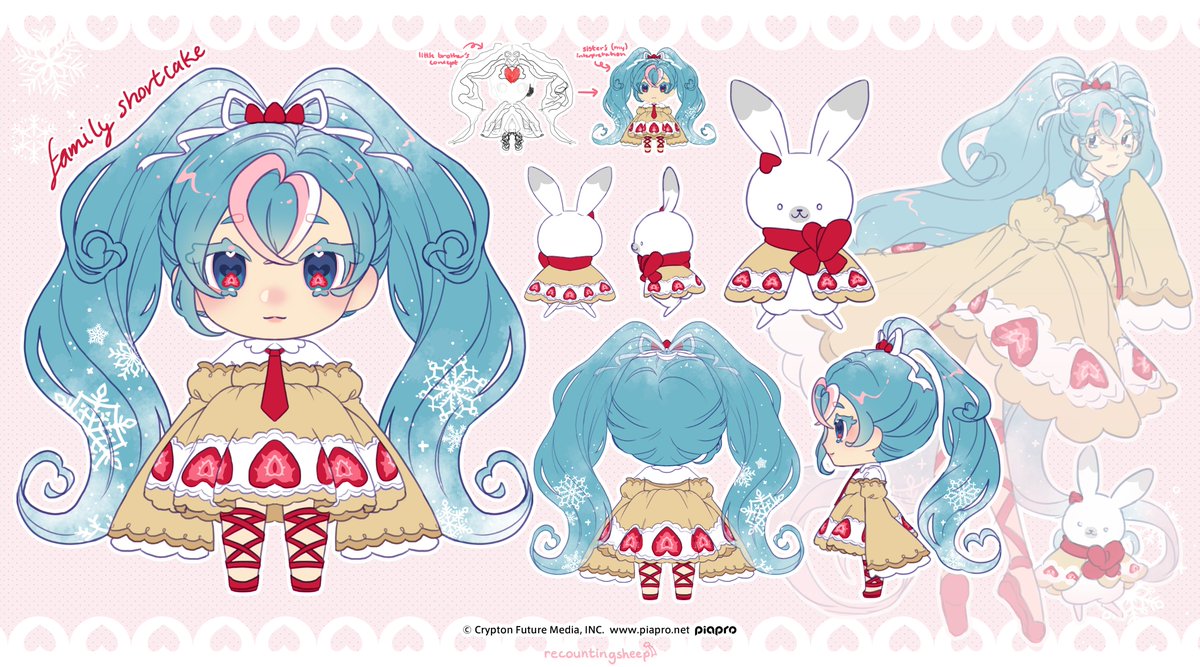 recountingsheep's tweet photo. all my mikus in one 🍰🍈🍜🍦
#SnowMiku2024 #雪ミク2024 https://t.co/XptspC0Nu7