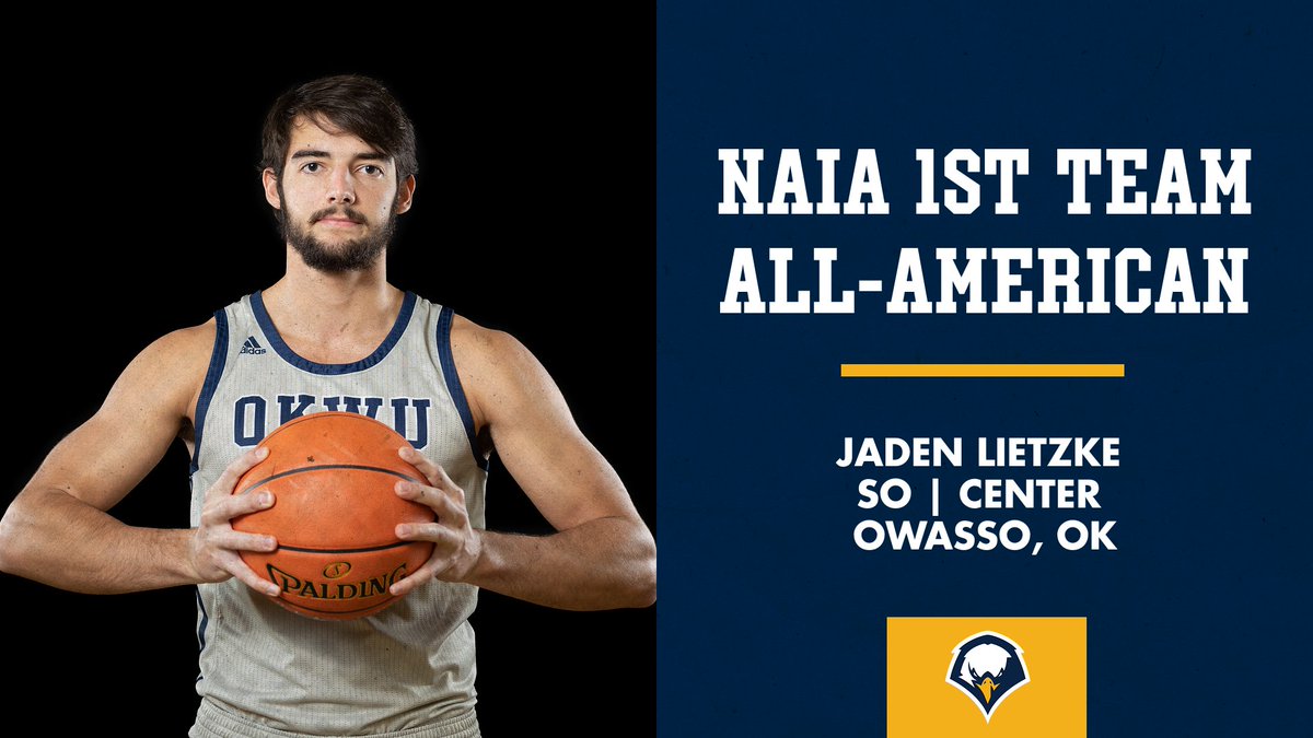 OKWUeagles's tweet photo. MBB: ALL-AMERICAN 👑

Jaden Lietzke &amp; Kaleb Stokes earn All-American Honors with their stellar performances throughout the 22-23 Men's Basketball Season! 

Congrats, Guys 🤩

Full Story Here: https://t.co/NrXmFzWSdh

#GoEagles https://t.co/DM2Klnb0ow