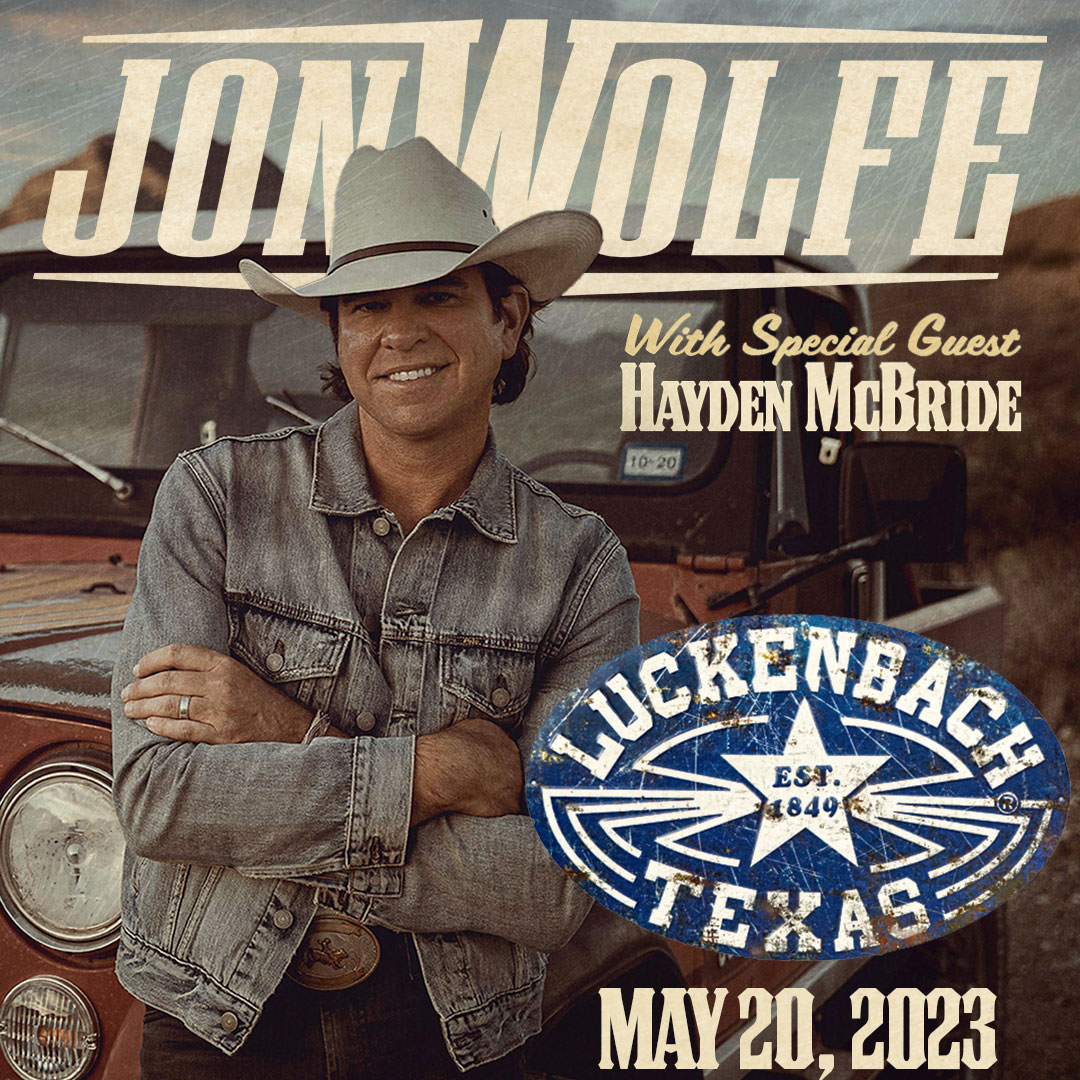 🌵SHOW ANNOUNCEMENT🌵Jon Wolfe returns to Luckenbach Texas on May 20th, 2023 with special guest Hayden McBride! Tickets go on sale Friday, March 24th at 10am bit.ly/3lEi4nm

#LuckenbachTexas #EverybodysSomebody #jonwolfe #wolfepack