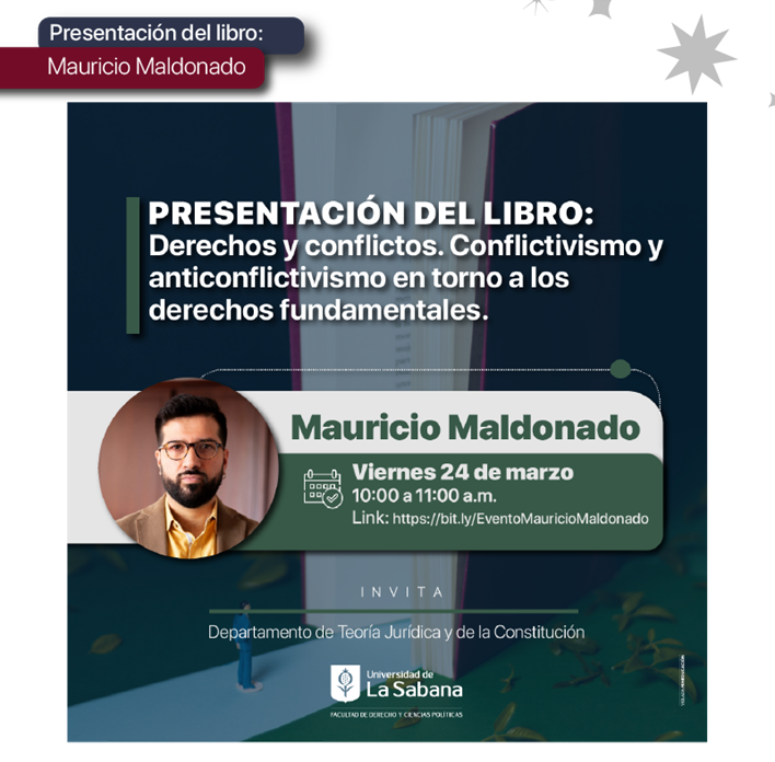 El departamento de teoría jurídica y de la constitución te invita a la presentación del libro de Mauricio Maldonado!!
bit.ly/3K4m7m0