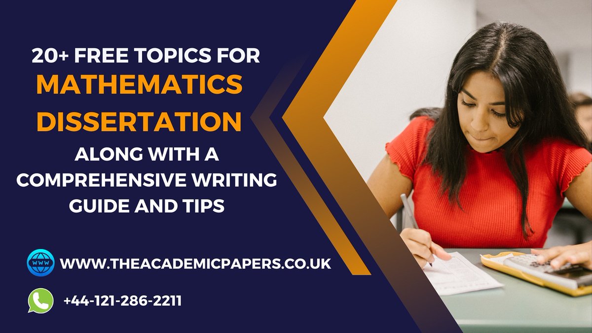 AcademicPapers3's tweet image. 20+ Free Topics for Mathematics Dissertation Along with A Comprehensive Writing Guide and Tips
Explore: theacademicpapers.co.uk/blog/2023/03/1…

Enquire Now
🤳:- +44-121-286-2211
📧Email:- info@theacademicpapers.co.uk

#MathematicsDissertation #MathematicsDissertationTopics #DissertationTopics