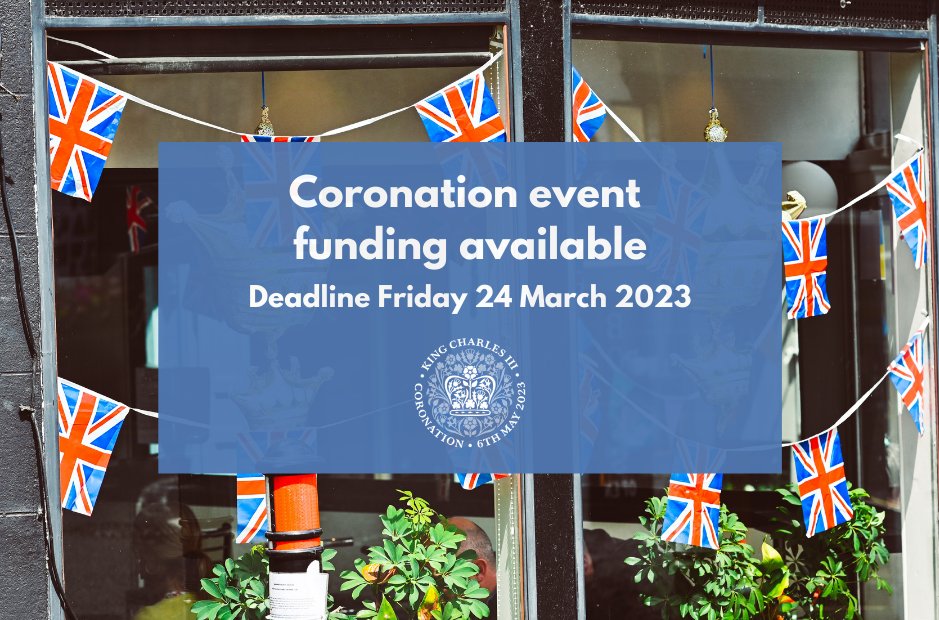 There's still time to apply for National Lottery funding for your Coronation event. 👑

Street parties, community events and family activities are just some of the ways the nation will celebrate this June.

Get involved and apply for funding here 👉 : orlo.uk/XtDqI