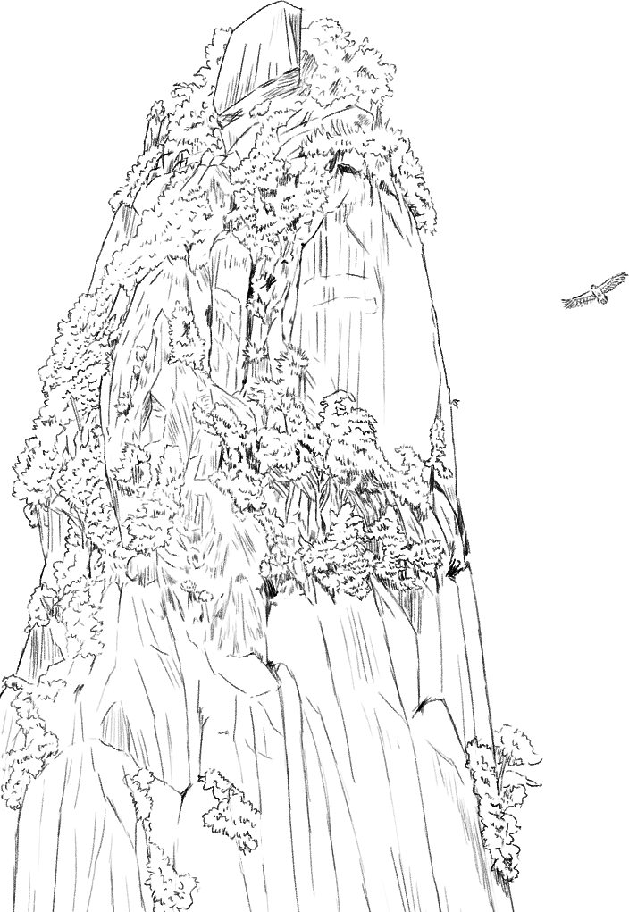 自然を描くの難しい…
夢に出てきた峡谷です https://t.co/DVMriZ4jKh