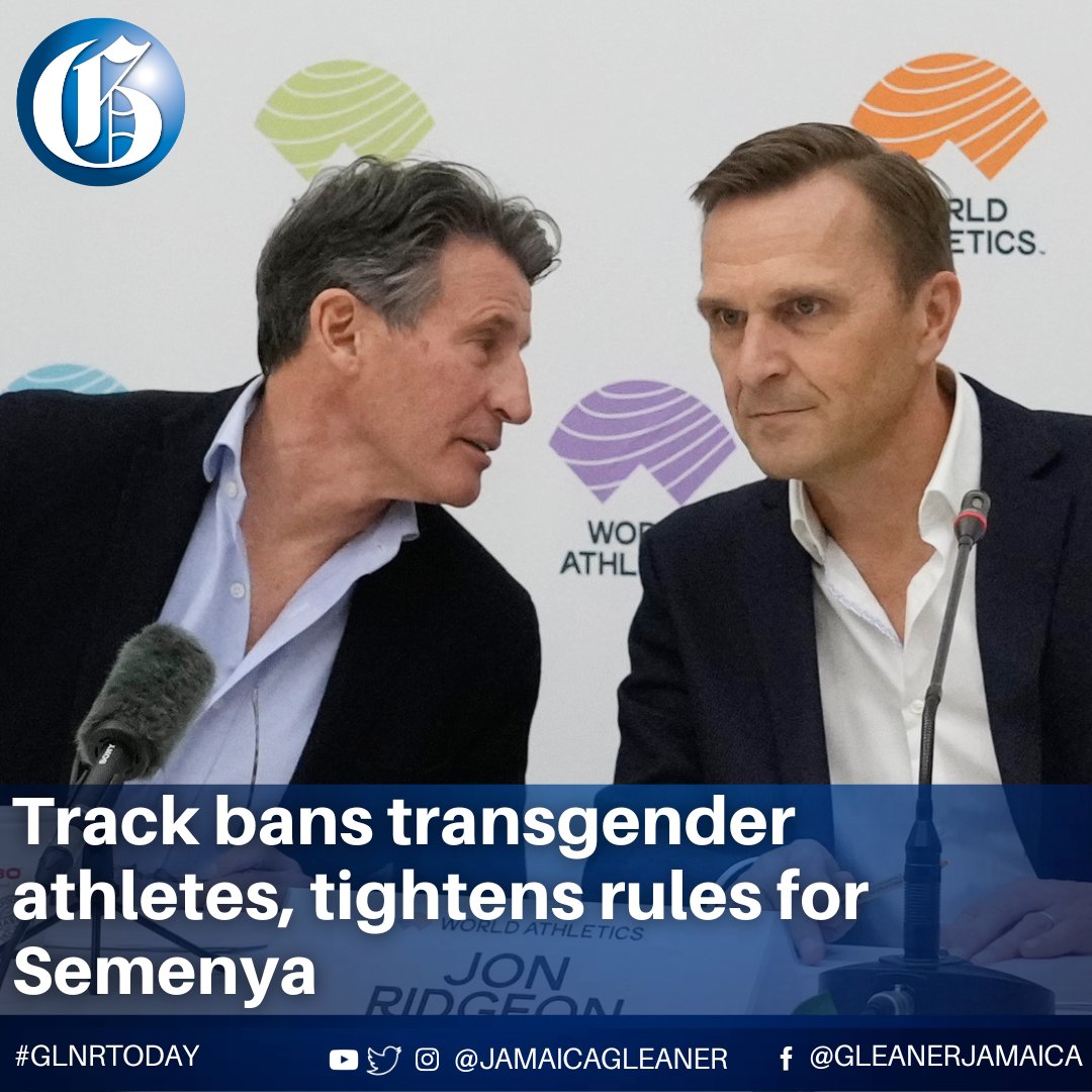 Jamaica Gleaner on Twitter "Track and field banned transgender