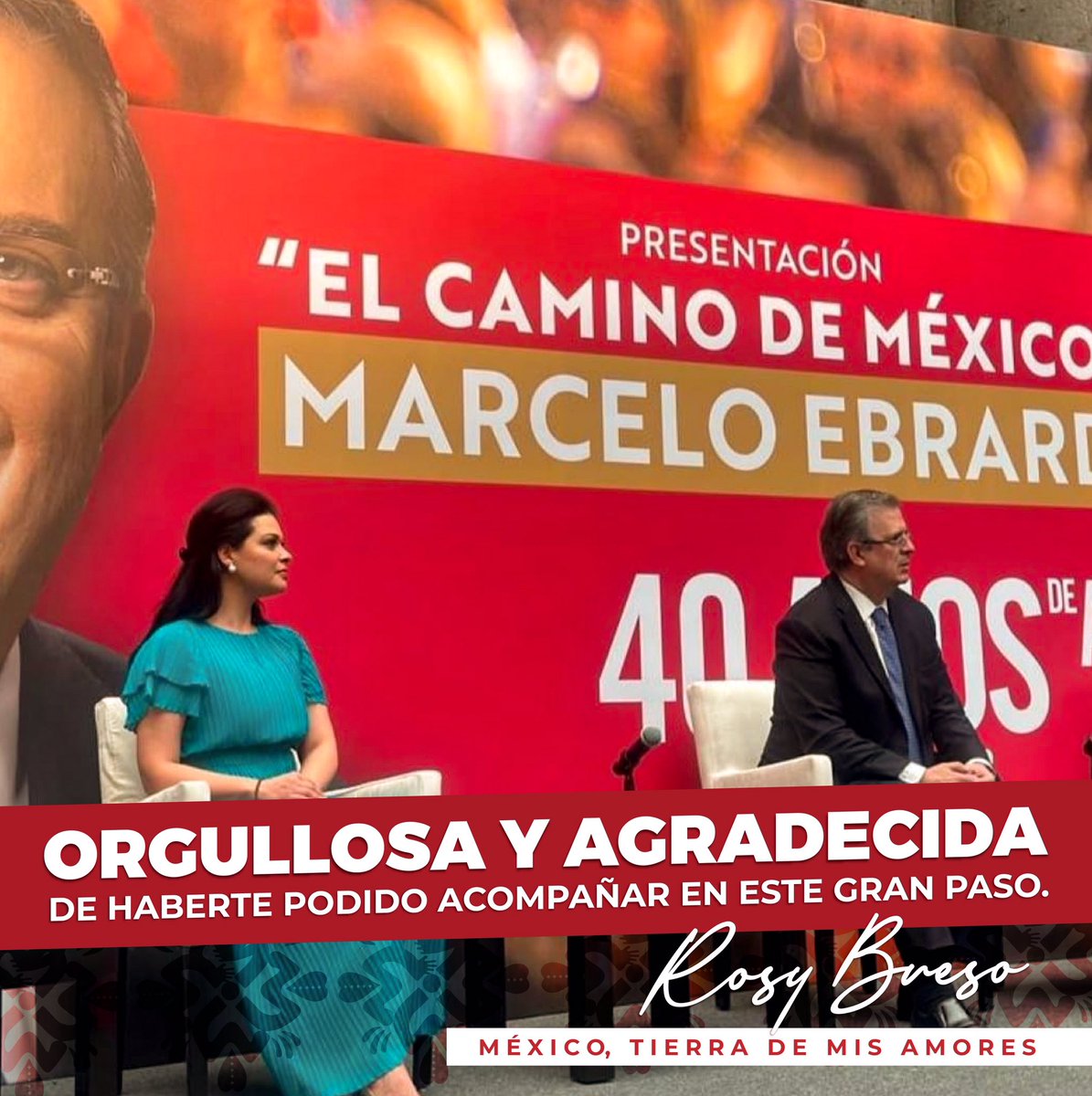 mxtierrademisam's tweet photo. La energía y persistencia conquistan todas las cosas 🤩♥️

Felicidades por el lanzamiento del nuevo libro “El camino de México” 🇲🇽
.
.
.
.
.
#elcaminodeméxico #marceloebrard #nuevolibro #mtdma #mexicotierrademisamores https://t.co/ikXdZ8SCi0