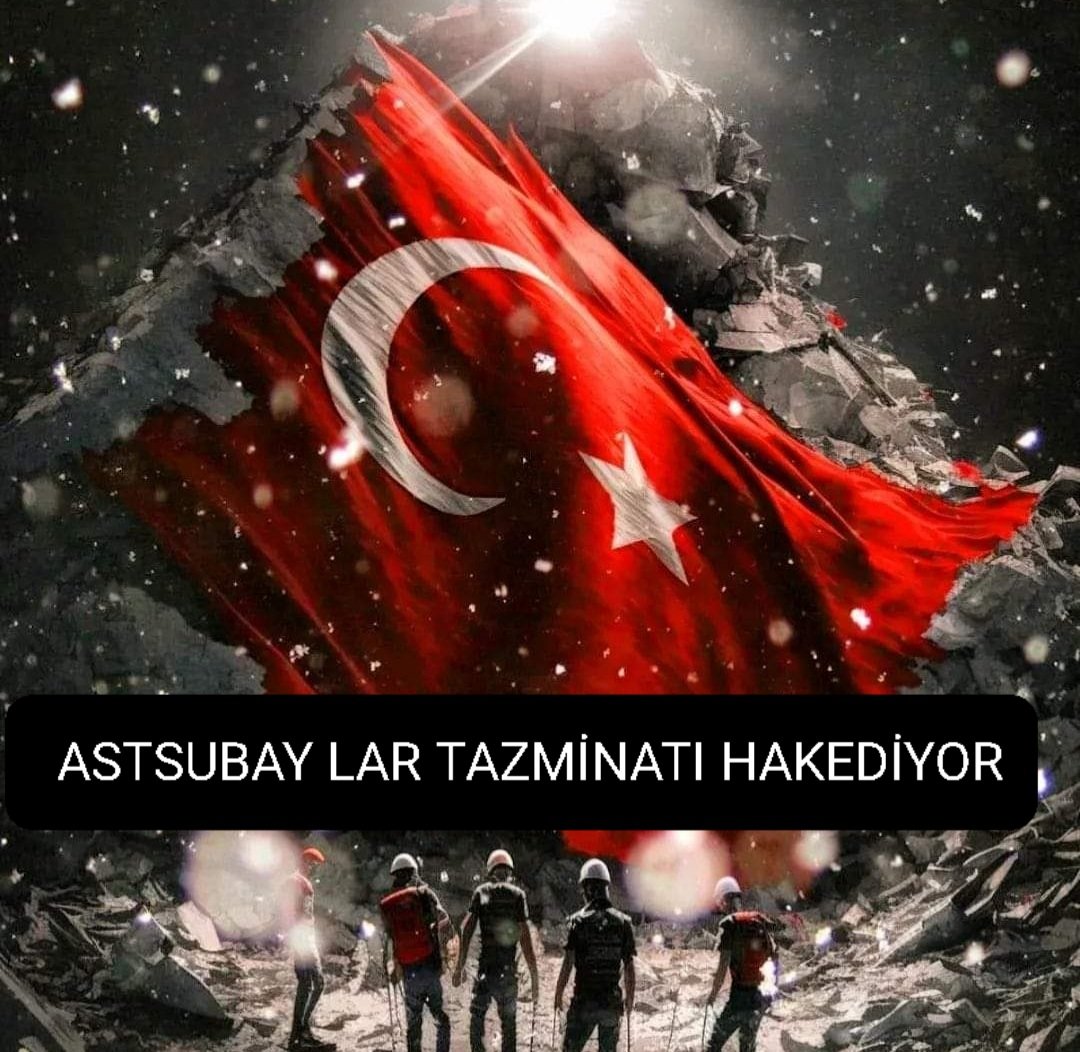 #AstsubaylarElele
Yurdumuzun en ücra yerleri dahil her bir köşesinde canla başla görev yapan astsubayların tazminat haklarını verin artık.
<a href="/RTErdogan/">Recep Tayyip Erdoğan</a>
<a href="/NureddinNebati/">Dr.Nureddin NEBATİ🇹🇷</a>
<a href="/suleymansoylu/">Süleyman Soylu</a>
<a href="/tcsavunma/">T.C. Millî Savunma Bakanlığı</a>
<a href="/kilicdarogluk/">Kemal Kılıçdaroğlu</a>
<a href="/mustafaelitas/">Mustafa Elitaş</a>
<a href="/fuatoktay/">Fuat Oktay</a>
<a href="/AhmetAYDIN_02/">Ahmet AYDIN</a>
<a href="/HMBakanligi/">T.C. Hazine ve Maliye Bakanlığı</a>
<a href="/meral_aksener/">Meral Akşener</a>