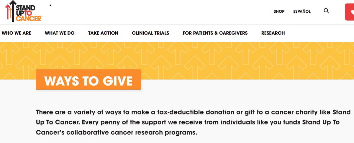 cduross22's tweet photo. Did you guys know there are tons of ways to help donate to #StandUpToCancer ? They accept all the expected forms of payment, but also have some pretty creative options. Say your really good at Fortnite, you can do a streamathon, or even donate your car! #SPCH145tweets66W https://t.co/fxlT6JiXzX